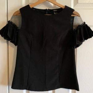 Ruffled sleeves blouse